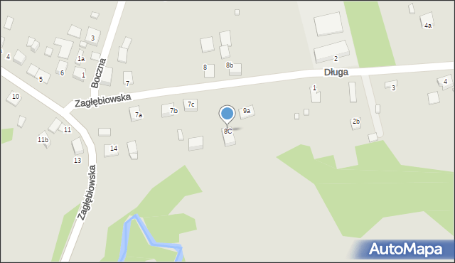 Siewierz, Zagłębiowska, 8C, mapa Siewierz