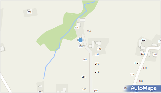 Skawinki, Zadziele, 160, mapa Skawinki