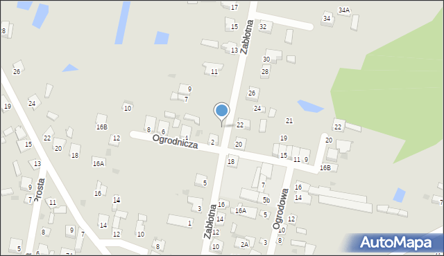 Skępe, Zabłotna, 7a, mapa Skępe