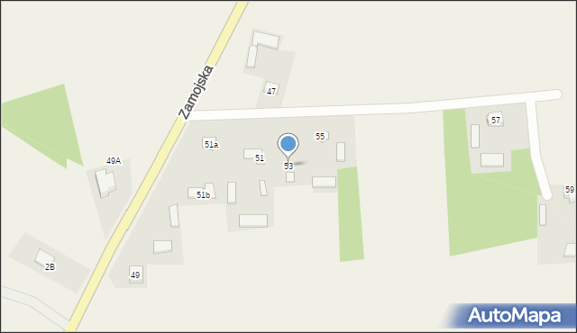 Skierbieszów, Zamojska, 53, mapa Skierbieszów