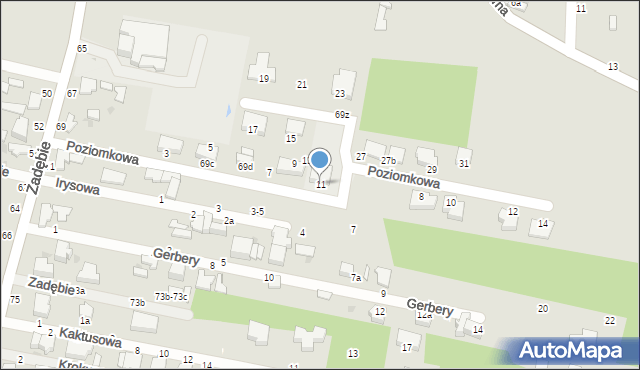 Skierniewice, Zadębie, 69f, mapa Skierniewic