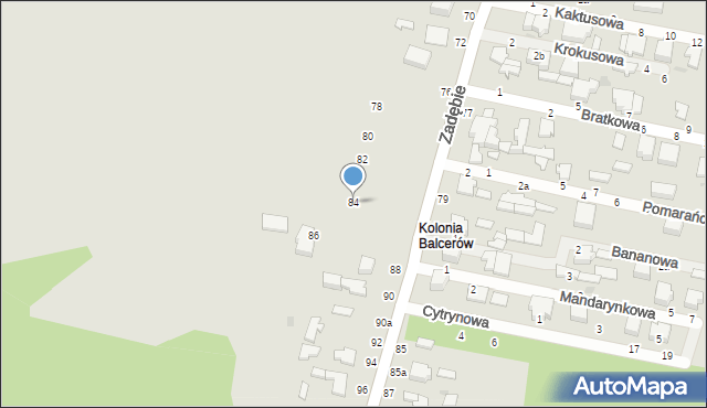 Skierniewice, Zadębie, 84, mapa Skierniewic