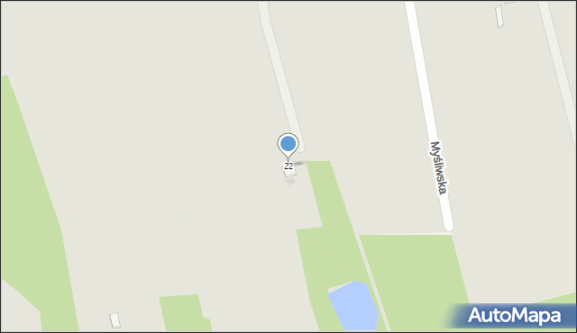 Skierniewice, Zakątek, 22, mapa Skierniewic