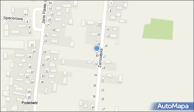 Skórkowice, Żarnowska, 30, mapa Skórkowice