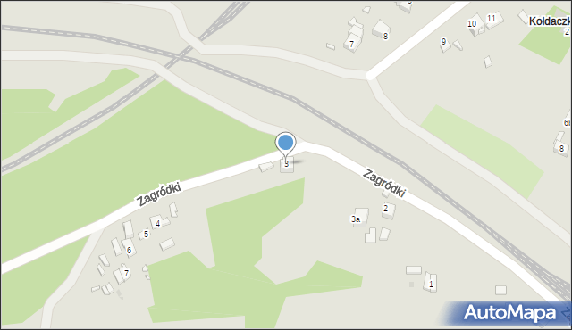 Sławków, Zagródki, 3, mapa Sławków