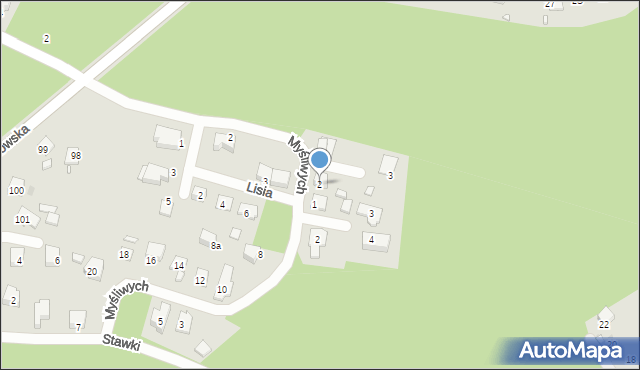 Sławków, Zajęcza, 2, mapa Sławków