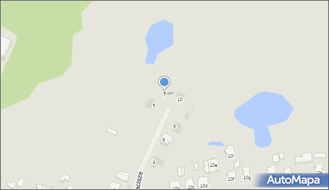 Słubice, Zacisze, 7, mapa Słubice