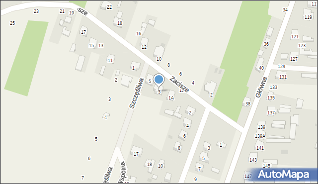 Smardzewice, Zacisze, 3, mapa Smardzewice