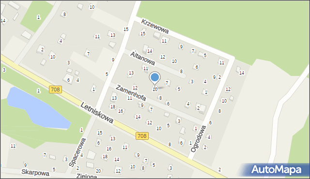 Smolice, Zamenhofa Ludwika, dr., 10, mapa Smolice