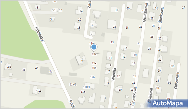 Sobolewo, Zaciszna, 13a, mapa Sobolewo