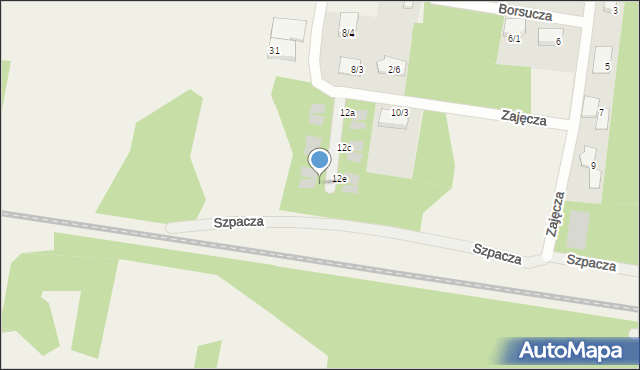 Sobolewo, Zajęcza, 12g, mapa Sobolewo