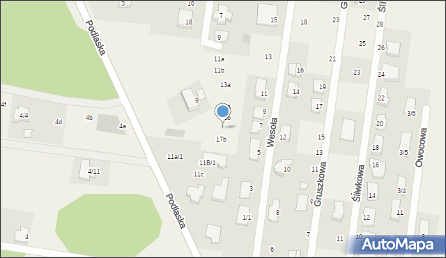 Sobolewo, Zaciszna, 17a, mapa Sobolewo