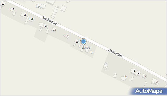 Sobota, Zachodnia, 10A, mapa Sobota