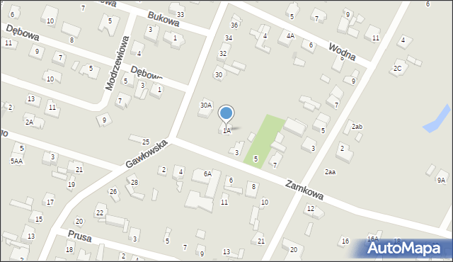 Sochaczew, Zamkowa, 1A, mapa Sochaczew