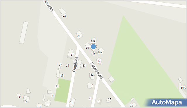 Sokołów Podlaski, Ząbkowska, 16, mapa Sokołów Podlaski