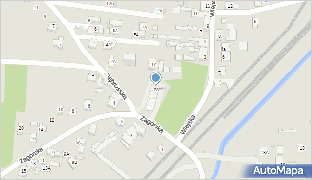 Sosnowiec, Zagórska, 2A, mapa Sosnowca