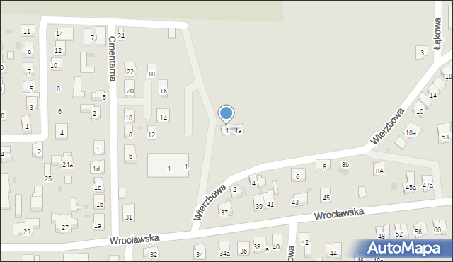 Środa Śląska, Zaciszna, 4, mapa Środa Śląska