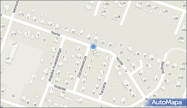 Starachowice, Zaczkiewicza Ignaca, 1, mapa Starachowic