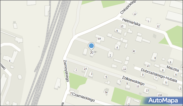 Stare Pieścirogi, Zamoyskiego Jana, hetm., 2C, mapa Stare Pieścirogi