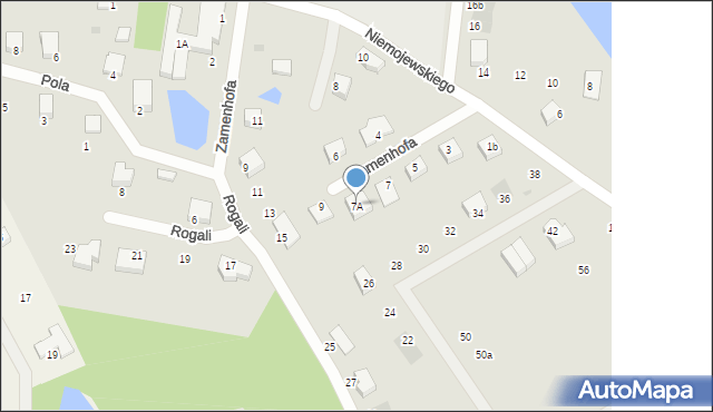 Starogard Gdański, Zamenhofa Ludwika, dr., 7A, mapa Starogard Gdański