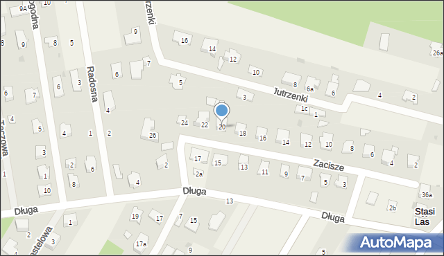 Stasi Las, Zacisze, 20, mapa Stasi Las