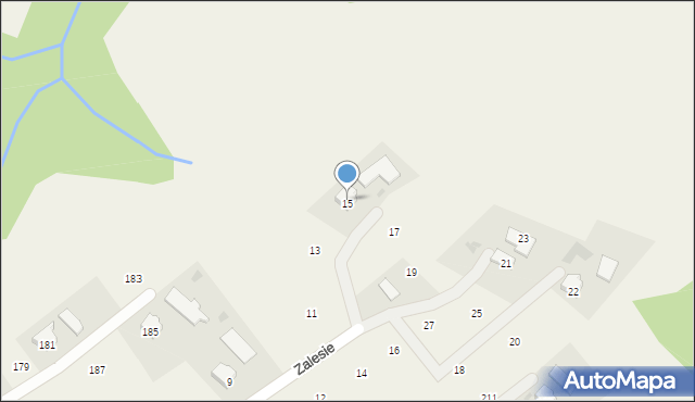 Staszkówka, Zalesie, 15, mapa Staszkówka