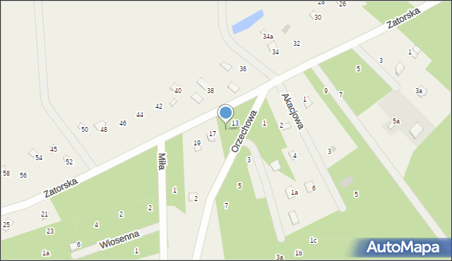 Stawinoga, Zatorska, 15, mapa Stawinoga