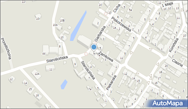 Stawiszyn, Zamkowa, 7, mapa Stawiszyn