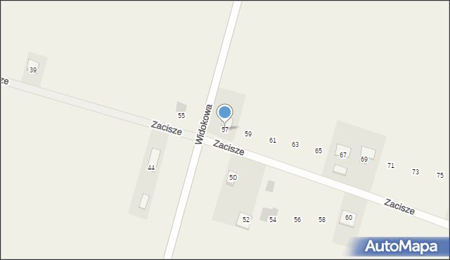 Strawczynek, Zacisze, 57, mapa Strawczynek