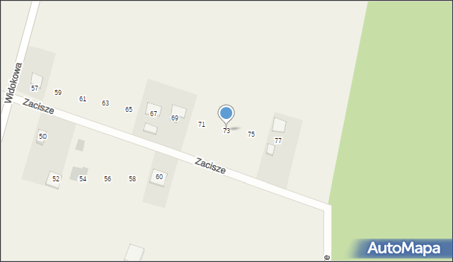 Strawczynek, Zacisze, 73, mapa Strawczynek