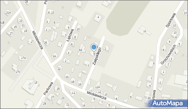 Strzegowo, Załęskiego-Torfa Antoniego, 3, mapa Strzegowo