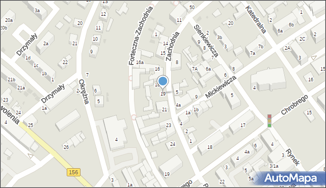 Strzelce Krajeńskie, Zachodnia, 19, mapa Strzelce Krajeńskie