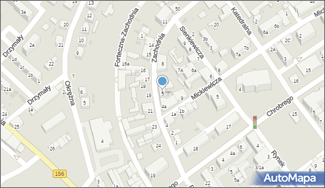 Strzelce Krajeńskie, Zachodnia, 5, mapa Strzelce Krajeńskie