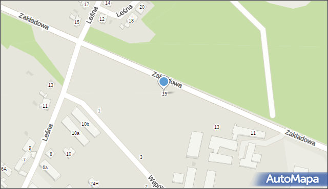Strzelce Opolskie, Zakładowa, 15, mapa Strzelce Opolskie