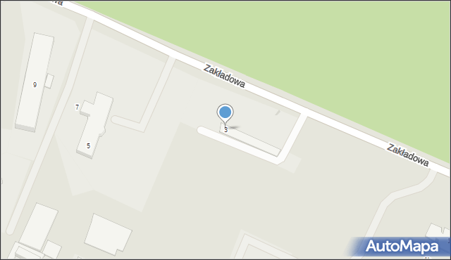 Strzelce Opolskie, Zakładowa, 3, mapa Strzelce Opolskie