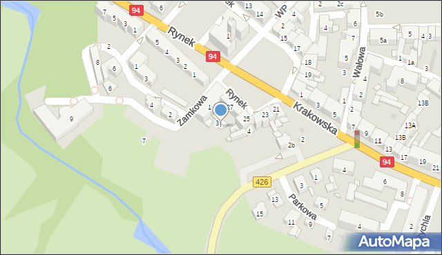 Strzelce Opolskie, Zamkowa, 5, mapa Strzelce Opolskie