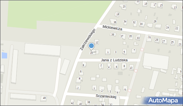 Strzelno, Zakrzewskiego Zygmunta, 10, mapa Strzelno