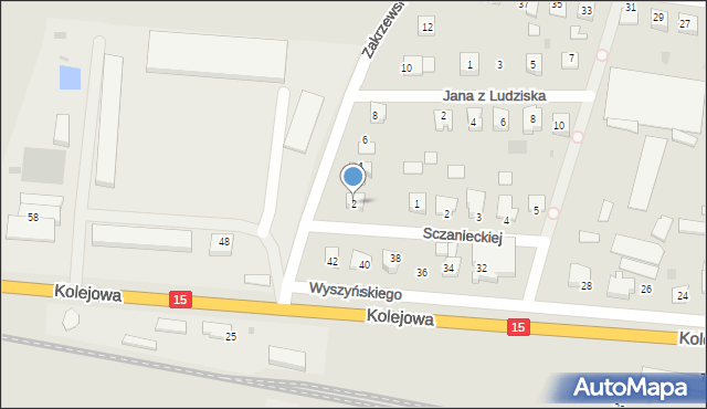 Strzelno, Zakrzewskiego Zygmunta, 2, mapa Strzelno