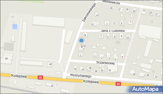 Strzelno, Zakrzewskiego Zygmunta, 4, mapa Strzelno