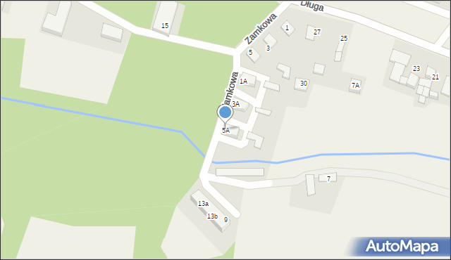 Strzybnik, Zamkowa, 5A, mapa Strzybnik