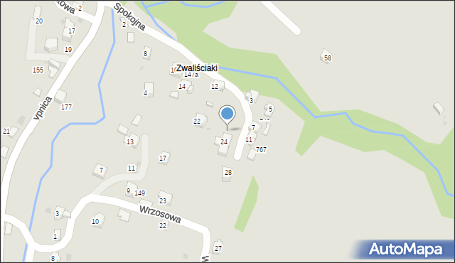 Sucha Beskidzka, Zasypnica, 140a, mapa Sucha Beskidzka