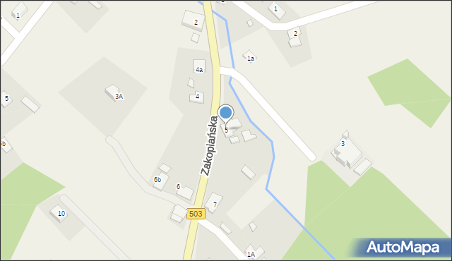 Suchacz, Zakopiańska, 5, mapa Suchacz