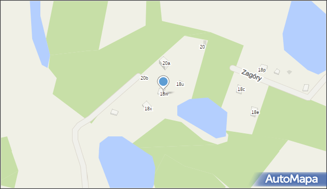 Sulęczyno, Zagóry, 18w, mapa Sulęczyno