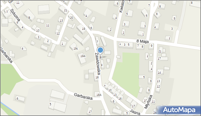 Sulików, Zawidowska, 8, mapa Sulików