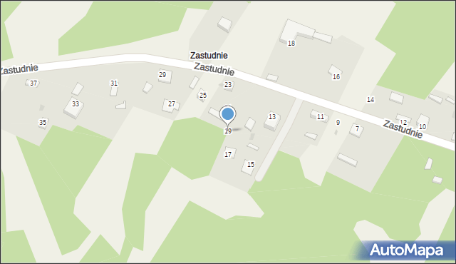 Suliszowice, Zastudnie, 19, mapa Suliszowice