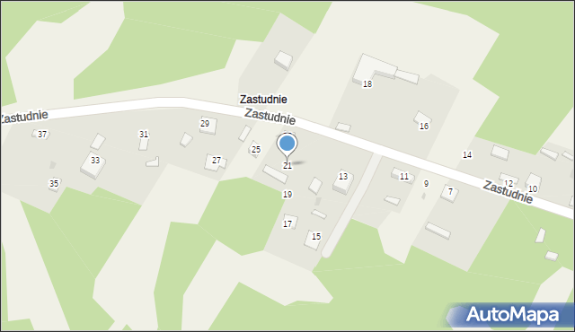 Suliszowice, Zastudnie, 21, mapa Suliszowice