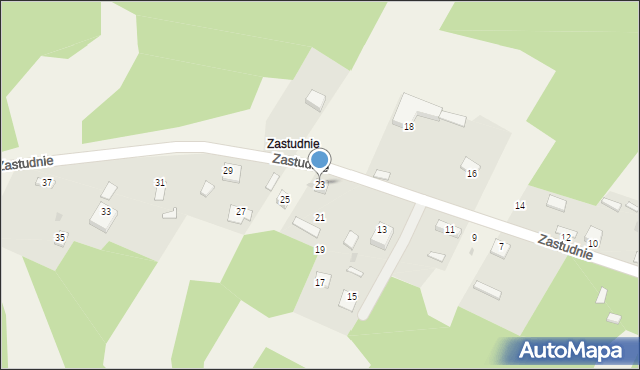 Suliszowice, Zastudnie, 23, mapa Suliszowice