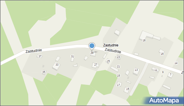 Suliszowice, Zastudnie, 29, mapa Suliszowice