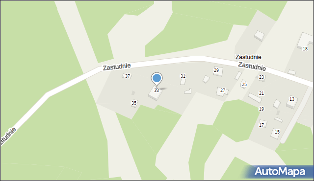 Suliszowice, Zastudnie, 33, mapa Suliszowice