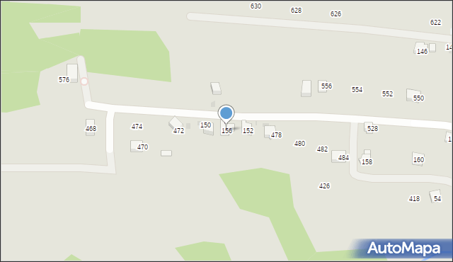 Sułkowice, Zagumnie, 156, mapa Sułkowice